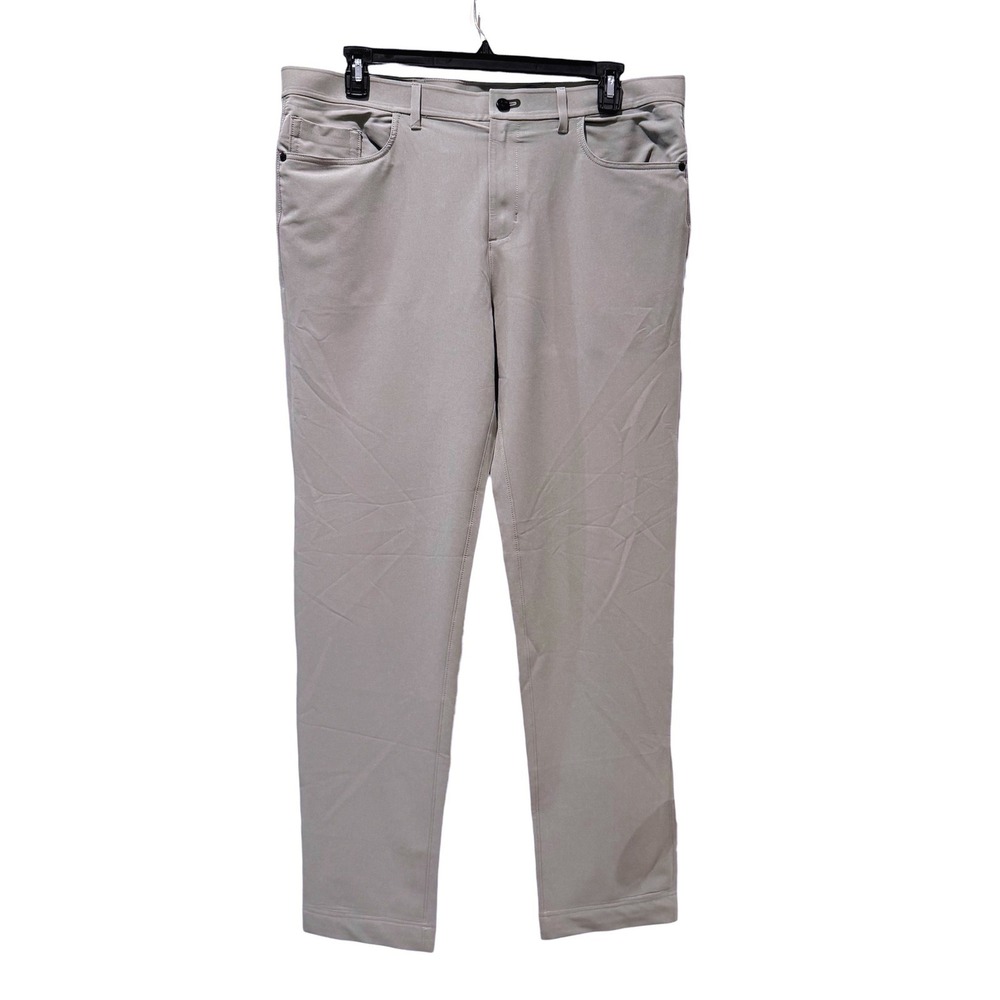 Public Rec Mens Work to Play Pants Light Gray Stretch Chino 38X32 (tag 36x34)‎
